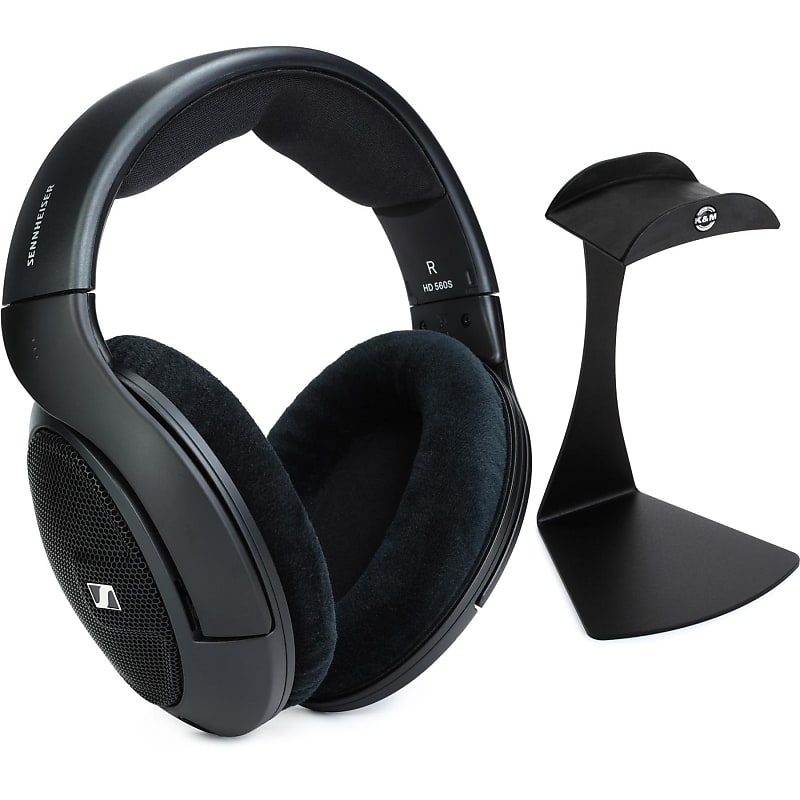 Sennheiser HD 560S Open-back Audiophile Headphones with Stand  			