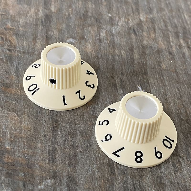 Fender witch hat style Jazzmaster Vintage white knobs Reverb