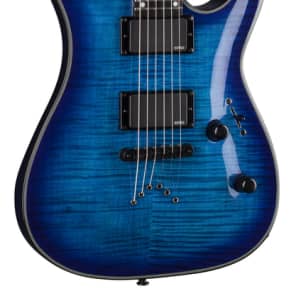 DEAN Custom 450 Flame Top w/EMG - Trans Blue | Reverb