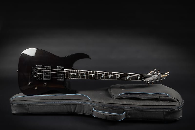 2021 Caparison Dellinger II Prominence EF - Transparent Spectrum Black |  Japan Custom Ebony Fingerboard | CoA Case | Reverb