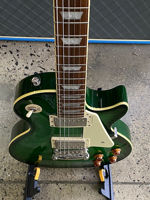 Epiphone Les Paul Standard Pro グリーン ケース付 Epiphone Les Paul Standard Emerald Green Tiger W/CASE | Reverb