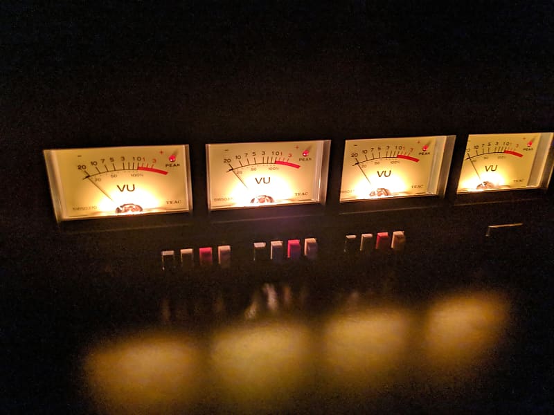 TEAC MB-20 Meter bridge - 4 Vintage VU Meters | Reverb