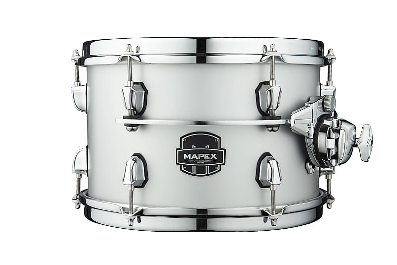 Mapex Saturn Evolution 8x7" Iridium Silver Lacquer w/Chrome Hardware Drum Rack Tom Tom Maple-Walnut | NEW | WorldShip | Authorized Dealer image 1