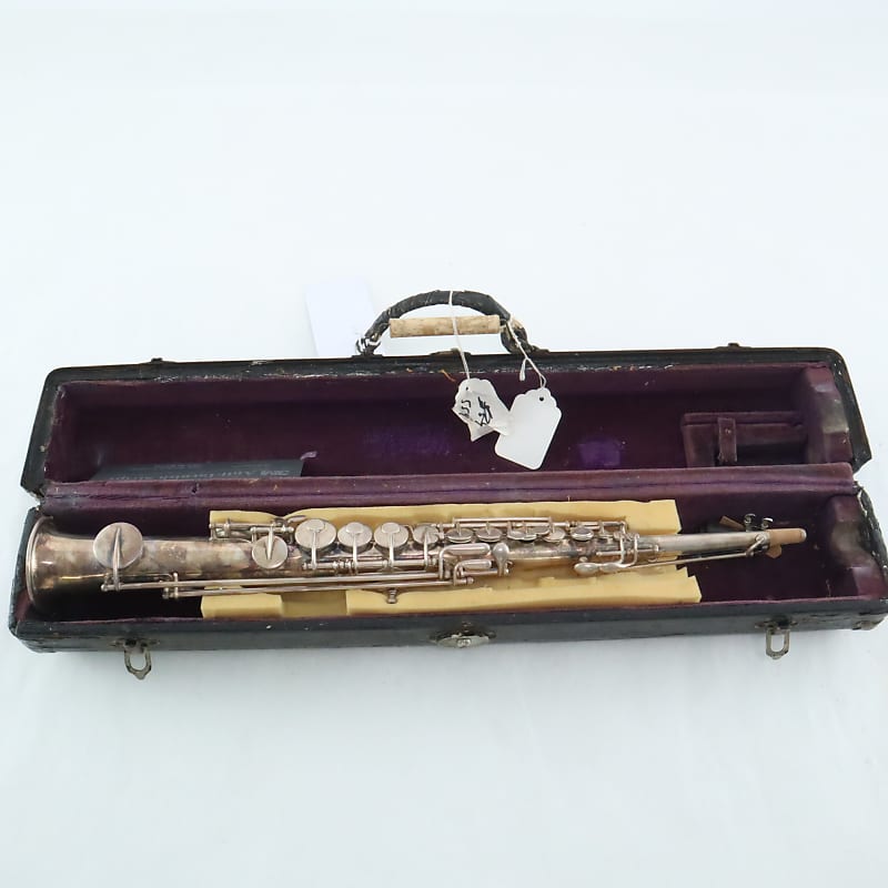 Early Buffet Crampon Soprano Saxophone in Silver Plate HISTORIC COLLECTION image 1