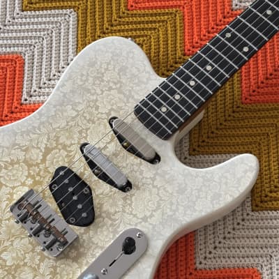 Magnetic Heaven- Nashville Mustang! - 7/8 Scale Nashville Telecaster with Mustang Neck! - Floral Print! - image 5