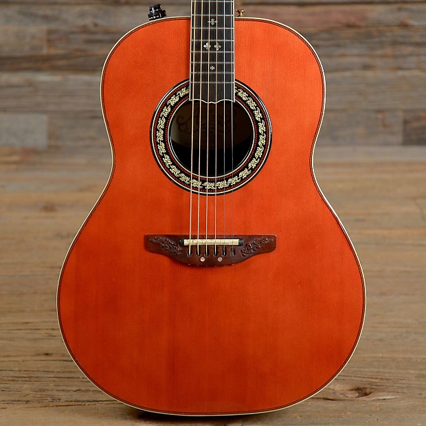 Ovation Anniversary 1657-7 Transparent Red 1978 (s950)