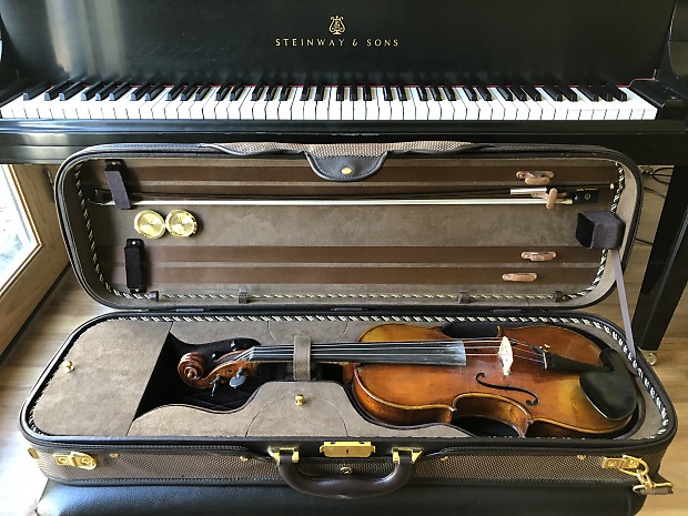 Hiroshi Kono 4 4 Violin plus new Baker Street BK 4020 Luxury Violin Case oblong Reverb