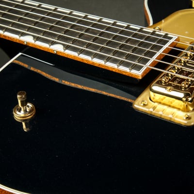 Gretsch G6136TG Players Edition Falcon Hollow Body with String-Thru Bigsby and Gold Hardware, Ebony Fingerbo image 14