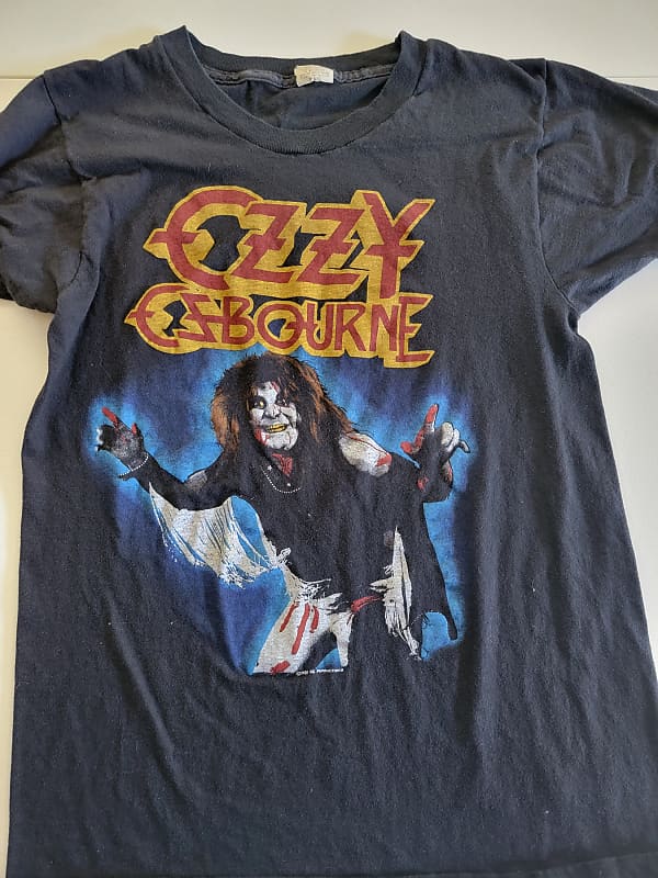Ozzy Osbourne Tour T Shirt 1982 Diary of a Madman Tour | Reverb
