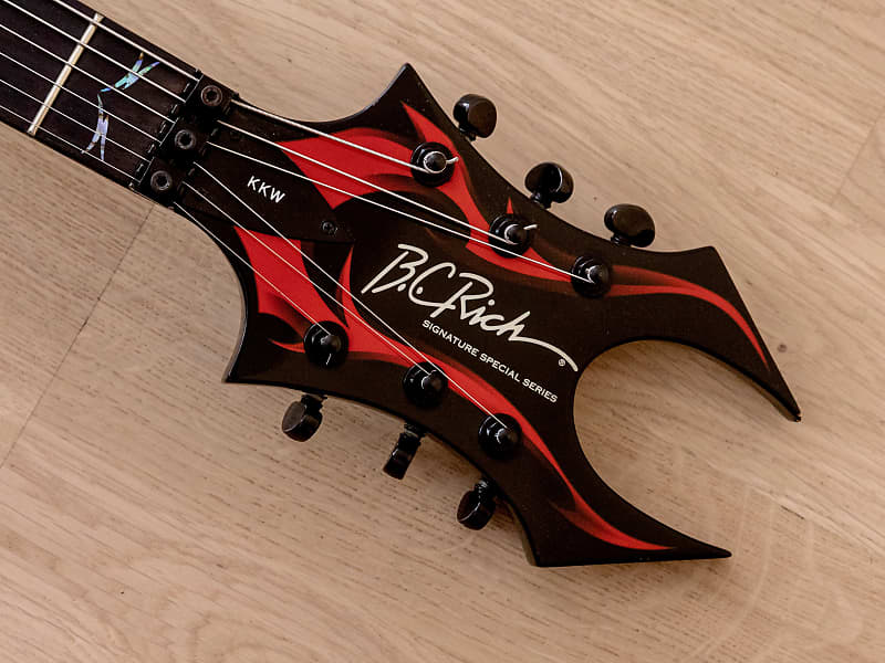 B.C. Rich KKW Kerry King Wartribe Signature Warlock Neck Through Electric  Guitar w/ Kahler