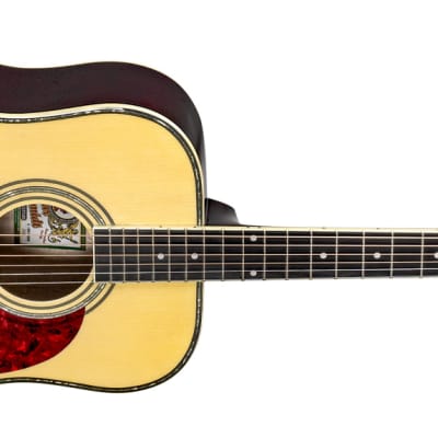 Oscar Schmidt OG2N Dreadnought Select Spruce Top Mahogany Neck 6-String Acoustic Guitar - Natural image 5