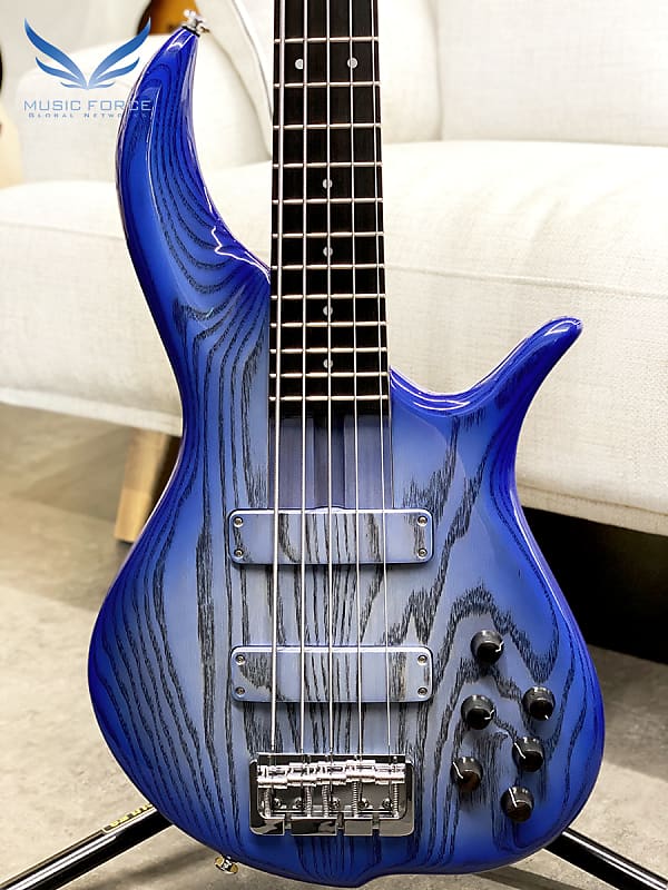 F-Bass BN5 Pale Blue Burst Gloss