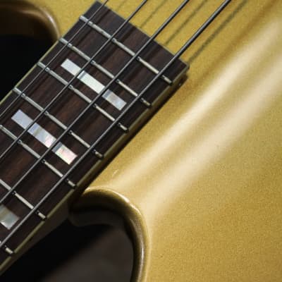 Markbass MB JP Gold 4 GD PF 4-String Gold Finish Electric Bass w/Bag #BA500050 image 13