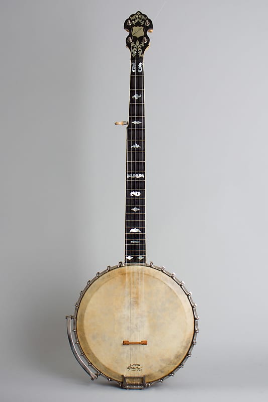 Clifford Essex  Paragon 5 String Banjo (1924), ser. #23, black hard shell case. image 1