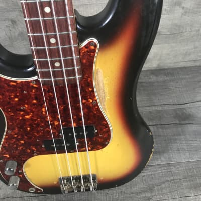 Fender Precision Bass 1966 Sunburst Lefty image 8