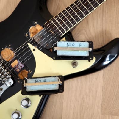 1964 Mosrite Ventures Model Vintage Electric Guitar Black, Vibramute w/ Case image 18