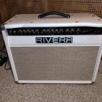 Rivera Venus 6 1x12" 35-watt Tube Combo Amp Approx 2010 Pearl White with vintage gold grille image 1