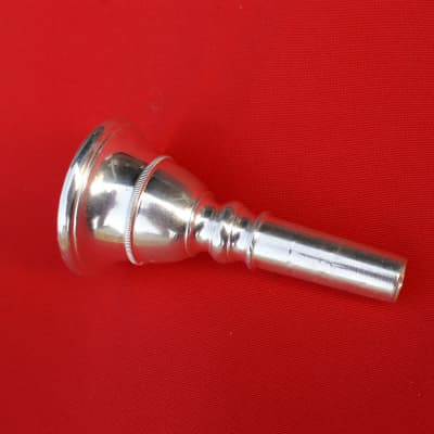 No Name Eb Tuba Mouthpiece. Brass with Silver Plate. Just back from the plater. image 2