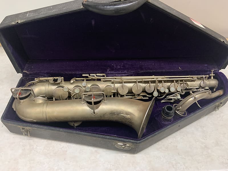King “C” Alto Saxophone 1924? Nickel Reverb