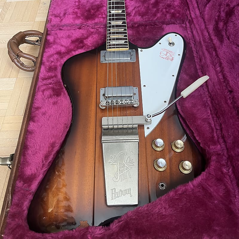 珍しい  1989 FB-105 Burny Firebird Reverb | Japan Vibrola V ギター