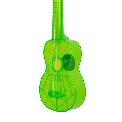 Kala KA-SWF-GN Fluorescent Sour Apple Green Soprano Waterman Ukulele image 2
