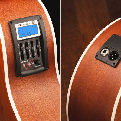 Lindo Left Handed Feeling Series Electro Acoustic Guitar with LCD Tuner XLR/Carry Case image 9
