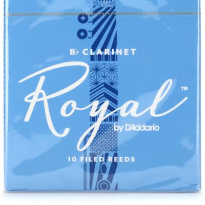 D'Addario RCB10 Royal Bb Clarinet Reed - 3.5 (10-pack) image 1