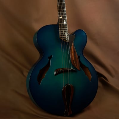 Washburn Blue Dolphin Yuriy Shishkov Masterpiece Archtop Acoustic Guitar image 8