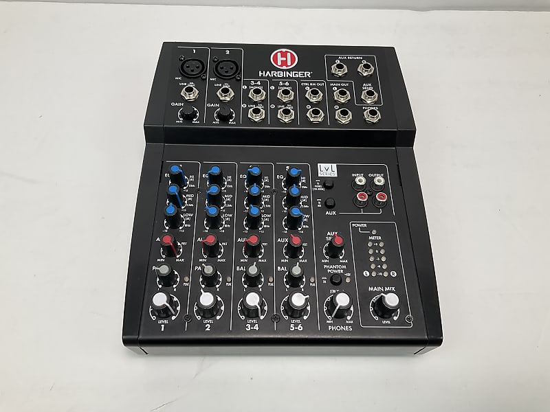 Harbinger L802 8-Channel Mixer With 2 XLR Mic Preamps