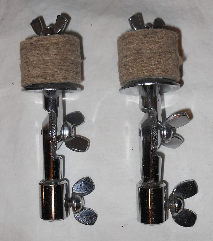 PAIR Ludwig Vintage 1969 Accessory Cymbal Tilters In Chrome Reverb