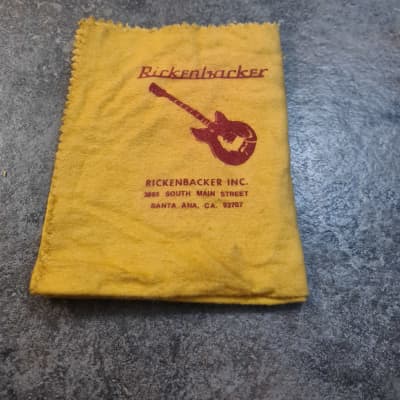Rickenbacker Polishing Cloth 1970s used but good image 1