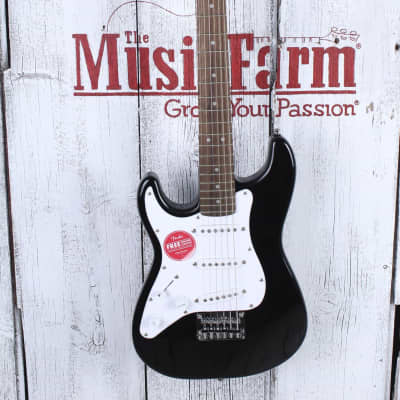 Fender® Squier Mini Stratocaster Left Handed Electric Guitar Lefty Strat Black image 2