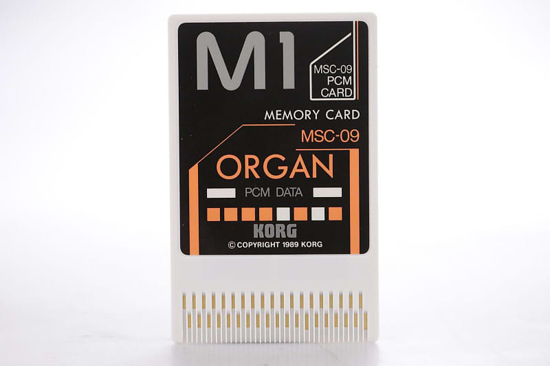 Korg MSC-9S / MSC-09 Organ PCM Data Cards for Korg M1 #44172