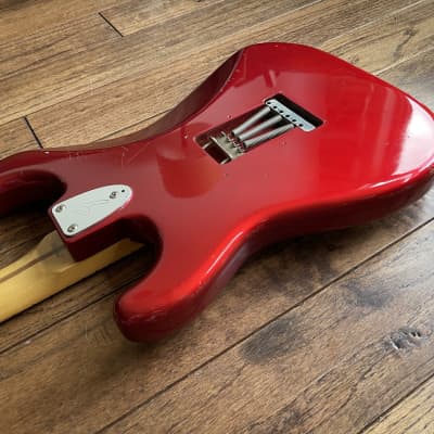1990 Fender ST-72 Stratocaster 1972 Reissue Electric Guitar Candy Apple Red MIJ Fujigen image 12