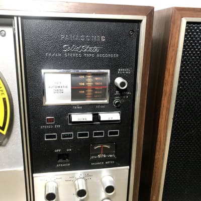 Panasonic RS-763FS . AM/FM Stereo Reel to Reel Tape recorder 1970 Wooden image 4