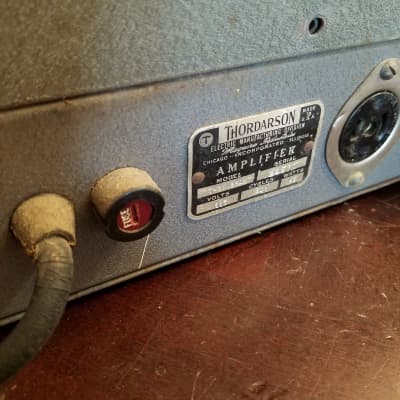 Thordarson T-31W25AX 25 Watt Tube PA Amp 6L6 T31W25AX 1950 - Black wrinkled paint image 8