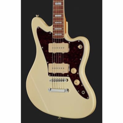 Harley Benton JA-60CC Olympic White Electric Guitar - Jazzmaster Style for sale