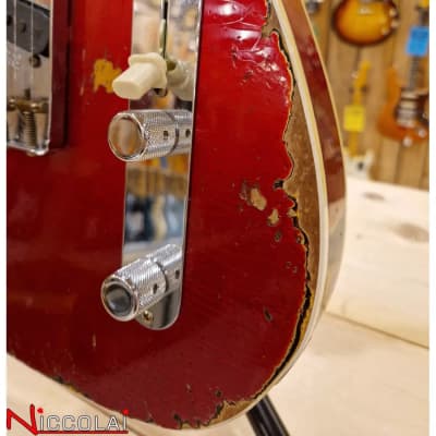 Fender Custom Shop Limited Edition '60 Tele Heavy Relic Aged Candy Apple Red Over 3-Color Sunburst image 4