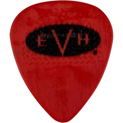 Eddie Van Halen EVH Signature Guitar Picks .60mm RED/BLACK, 022-1351-202, 6-PACK image 4