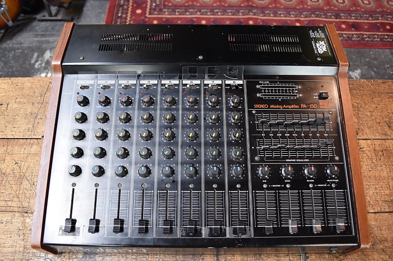 Roland PA-150 Stereo Mixer with Spring Reverb 80's | Reverb