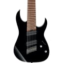 Ibanez RGMS8 Multi-Scale 8-String Electric Guitar (Black)