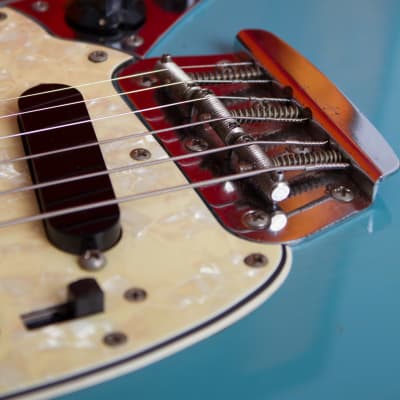 Fender  Duo-Sonic II Solid Body Electric Guitar (1966), ser. #145972, original grey hard shell case. image 18