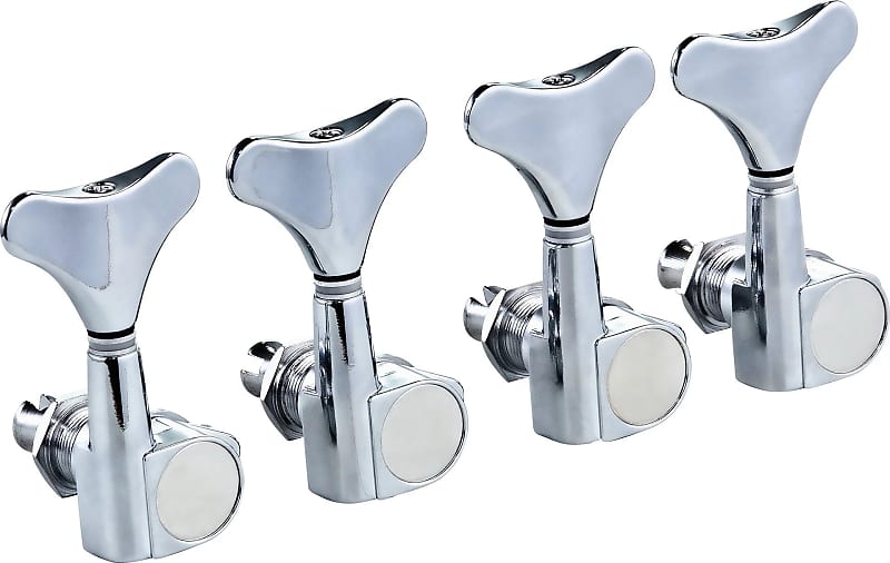 Die Cast Bass Guitar Tuning Machines 2L x 2R Chrome Reverb