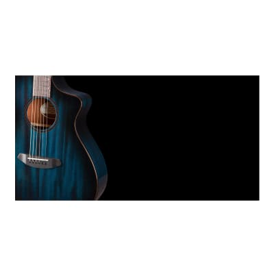 Breedlove Rainforest S Concert CE African Mahogany Soft Cutaway 6-String Acoustic Electric Guitar with Fishman Presys I Electronics (Papillon) image 9
