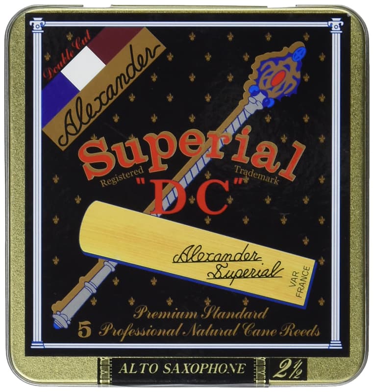 Alexander Superial DC Alto Saxophone Reeds 4 (Case of 5 Reverb