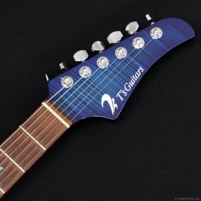 T's Guitars DST-Pro24 Mahogany Limited Custom - Trans Blue Burst, Made in Japan image 12