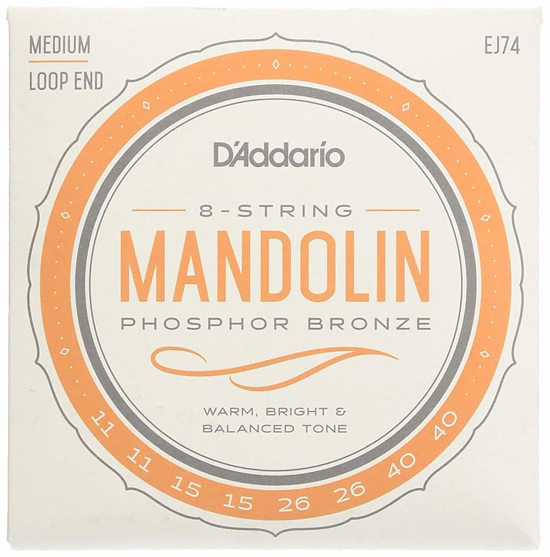 D'Addario EJ74 Medium Phosphor Bronze Mandolin Strings image 1