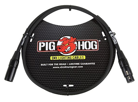 Pig Hog PHDMX3 3 Pin DMX Lighting Cable 3 Foot image 1