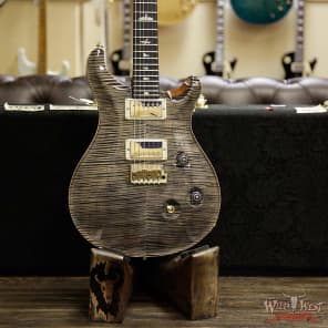 PRS Wood Library Artist Package Custom 24 Fatback Flame Top Neck African Blackwood Board Charcoal image 12