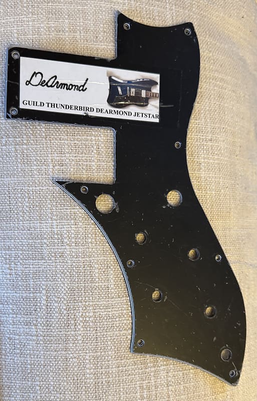 DeArmond Jetstar by Guild Pickguard 1998-2004- Black image 1